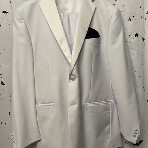 White Men's Blazer and Pants